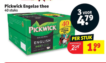 Kruidvat Pickwick engelse thee aanbieding