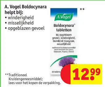 Kruidvat A.vogel boldocynara aanbieding