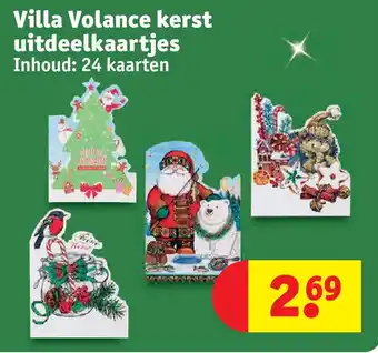 Kruidvat Villa volance kerst uitdeelkaartjes aanbieding