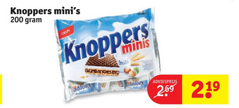 Kruidvat Knoppers mini's aanbieding