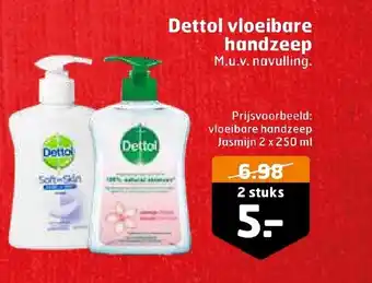 Trekpleister Dettol vloeibare handzeep aanbieding