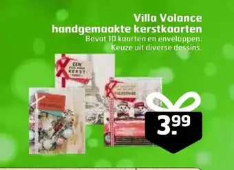 Trekpleister Villa Volance handgemaakte kerstkaarten aanbieding