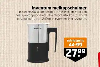 Trekpleister Inventum melkopschuimer aanbieding