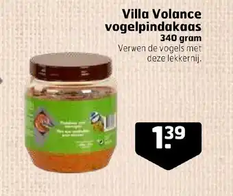 Trekpleister Villa Volance vogelpindakaas 340 gram aanbieding