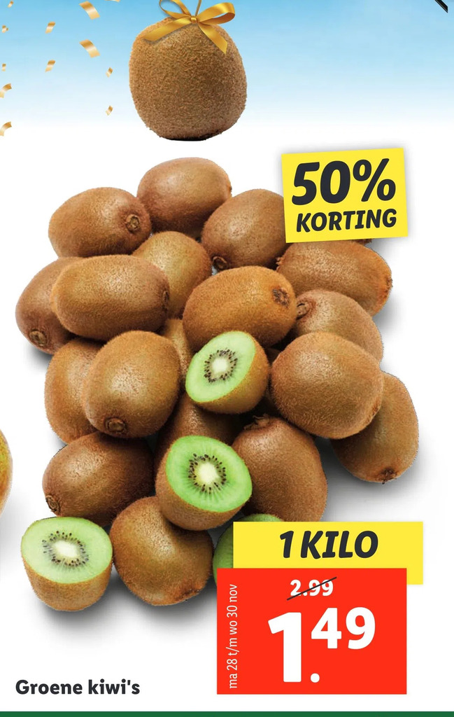 Groene kiwi's aanbieding bij Lidl
