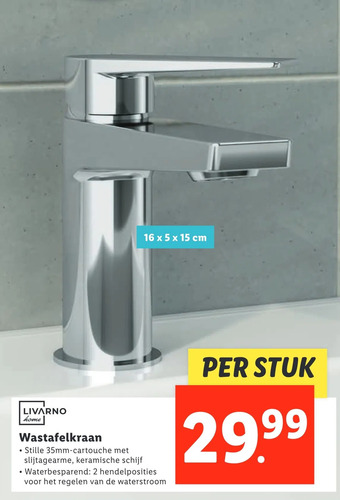 Lidl Wastafelkraan aanbieding