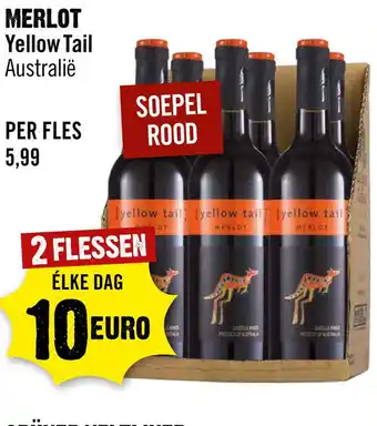 Dirck 3 Yellow Tail Merlot 75 cl aanbieding