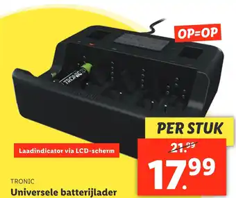 Lidl Universele batterijlader aanbieding