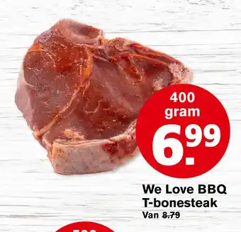 Hoogvliet We Love BBQ T-bonesteak aanbieding