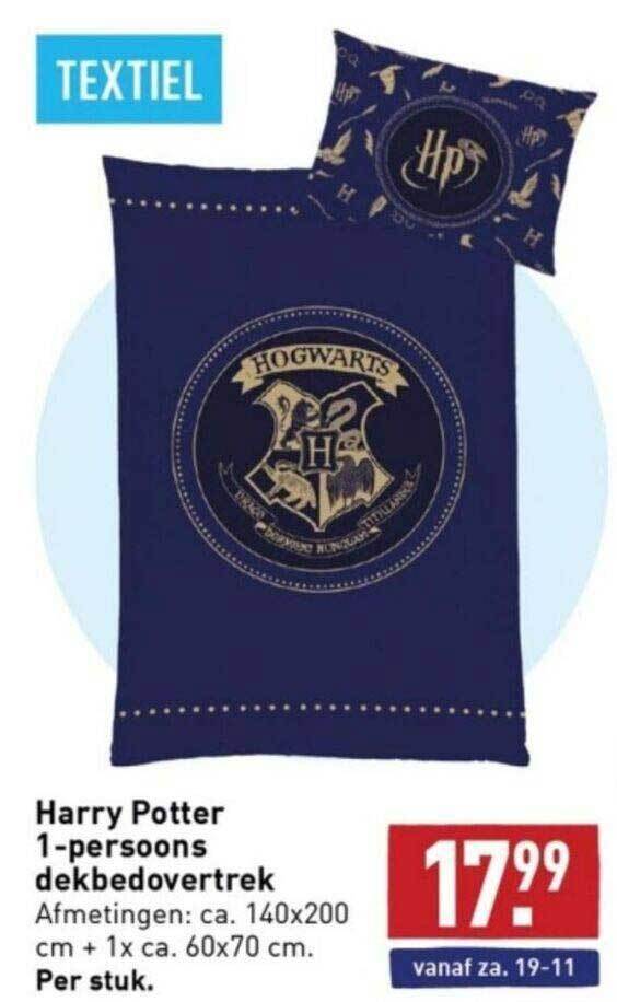 Harry potter 1persoons dekbedovertrek aanbieding bij ALDI