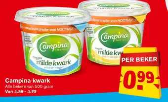 Hoogvliet Campina kwark aanbieding