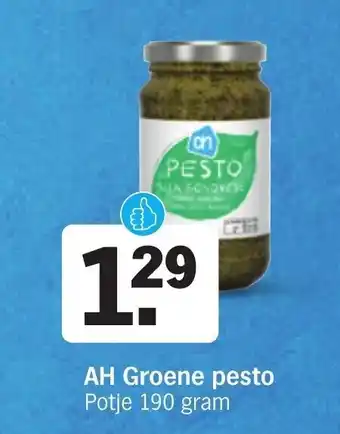 Albert Heijn AH Groene pesto 190 gram aanbieding