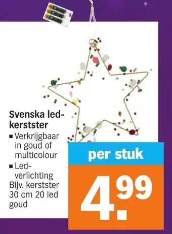 Albert Heijn Svenska led-kerstster aanbieding