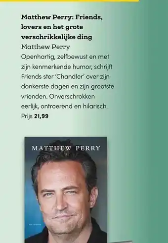 BookSpot Matthew perry: friends, lovers en het grote verschrikkelijke ding - matthew perry aanbieding