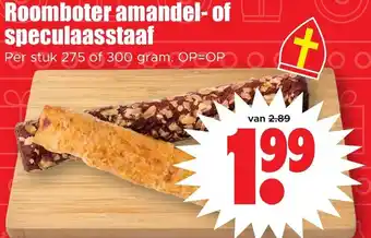 Dirk Roomboter amandel-of speculaasstaaf aanbieding