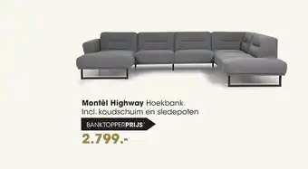 Piet Klerkx Montèl highway hoekbank aanbieding