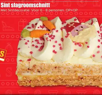 Dirk Sint slagroomschnitt aanbieding