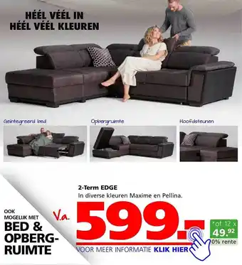 Seats and Sofas 2-term edge hoekbank aanbieding