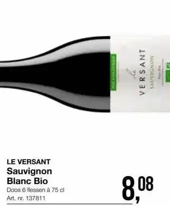 Bidfood Le versant sauvignon blanc bio aanbieding