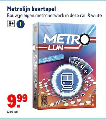 Makro Metrolijn kaartspel aanbieding