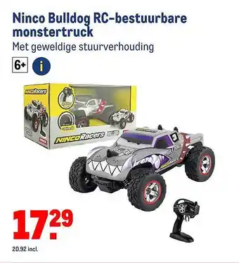 Makro Ninco bulldog rc-bestuurbare monstertruck aanbieding