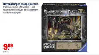 Makro Ravensburger escape puzzels aanbieding