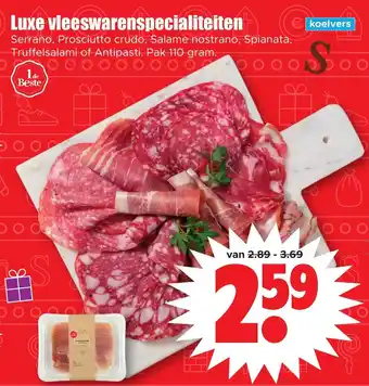 Dirk Luxe vleeswarenspecialiteiten 110 gram aanbieding