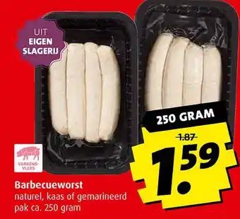 Boni Barbecueworst aanbieding