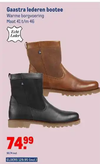 Makro Gaastra lederen bootee aanbieding