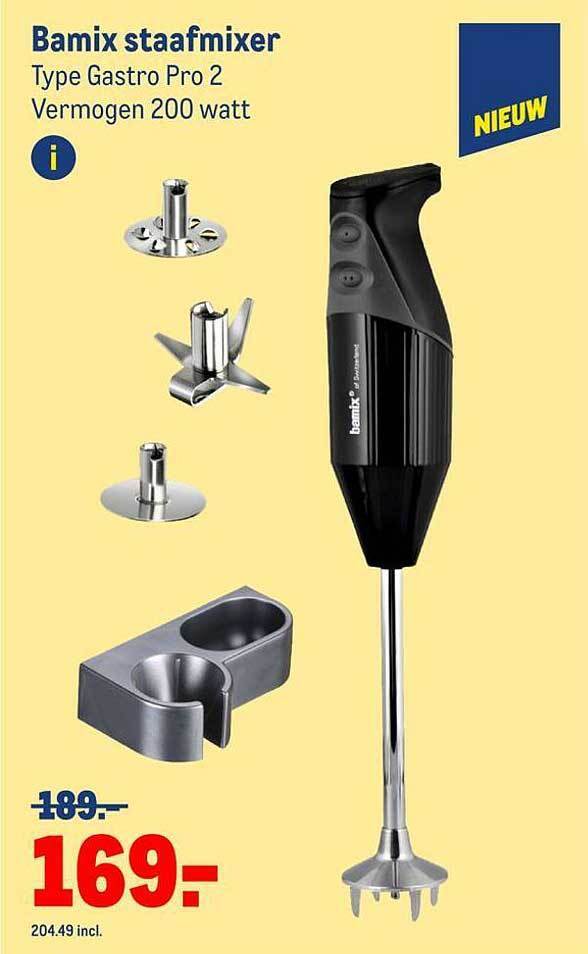 Bamix staafmixer gastro pro 2 aanbieding bij Makro