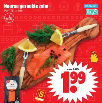 Dirk Noorse gerookte zalm 75 gram aanbieding