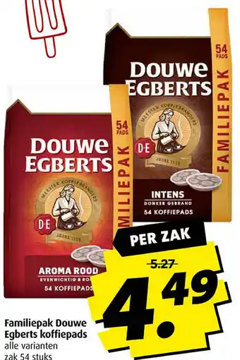 Boni Familiepak Douwe Egberts koffiepads aanbieding