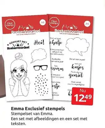 Boekenvoordeel Emma exclusief stempels aanbieding