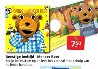 Boekenvoordeel Beestige bedtijd - meneer beer aanbieding