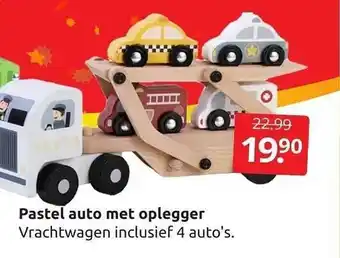 Boekenvoordeel Pastel auto met oplegger aanbieding