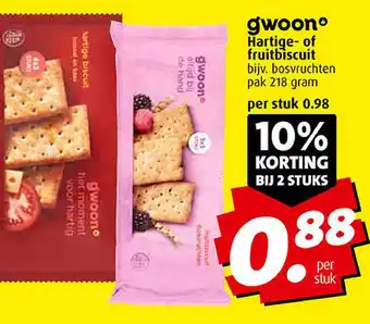 Boni Hartige- of fruitbiscuit aanbieding