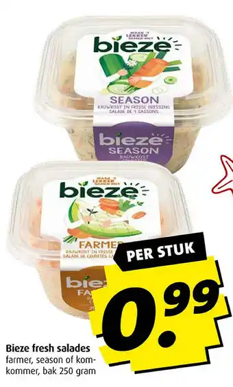 Boni Bieze fresh salades aanbieding