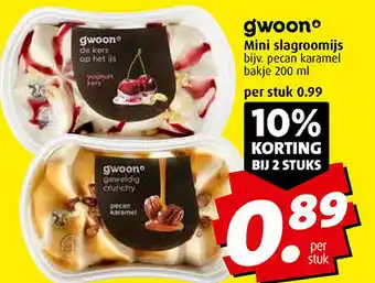 Boni Mini slagroomijs aanbieding