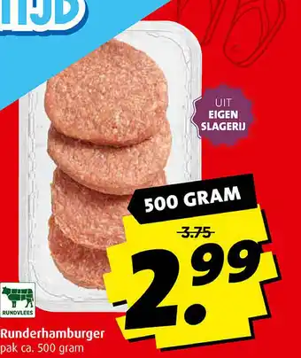 Boni Runderhamburger aanbieding