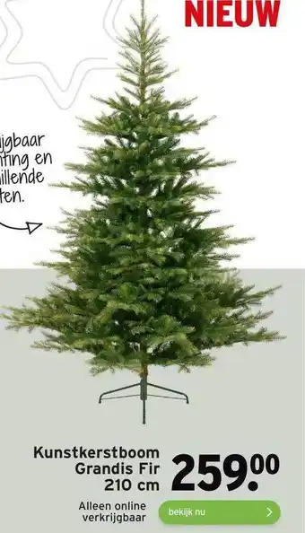 GAMMA Kunstkerstboom grandis fir 210 cm aanbieding