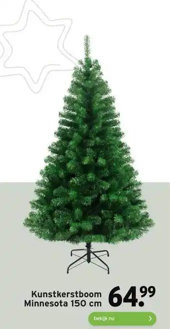 GAMMA Kunstkerstboom minnesota 150 cm aanbieding