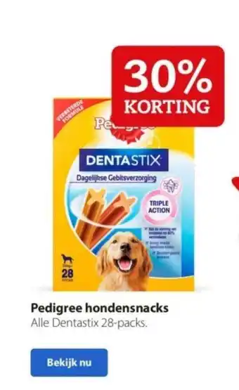 Pets Place Pedigree hondensnacks 30% korting aanbieding