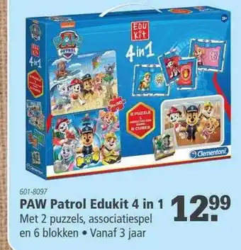 Toys2Play Paw patrol edukit 4 in 1 aanbieding