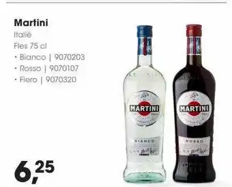 HANOS Martini aanbieding