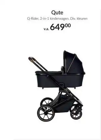 Babypark Qute q-rider 2-in-1 kinderwagen aanbieding