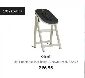 Babypark Kidsmill up! kinderstoel incl. baby- & newbornset 10% korting aanbieding