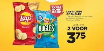 Jumbo Lay's chips of bugles aanbieding