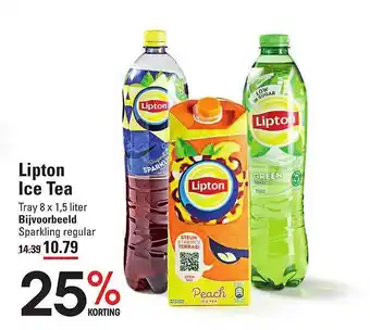 Sligro Lipton ice tea 25% korting aanbieding