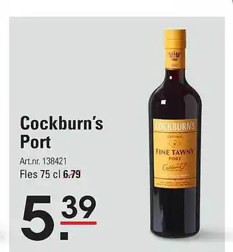 Sligro Cockburn's port aanbieding