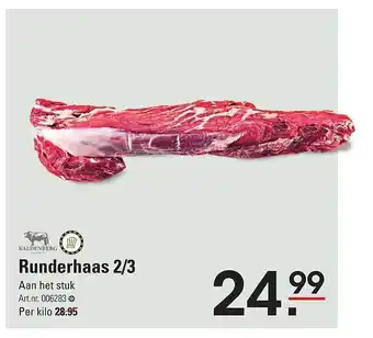 De Kweker Kaldenberg runderhaas 2 3 aanbieding